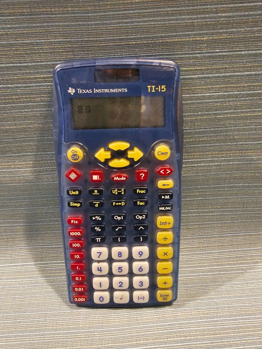 Texas Instruments TI-15 Scientific Calculator EUC w/cover